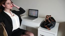 Ashley Alban Secretary Blowjob