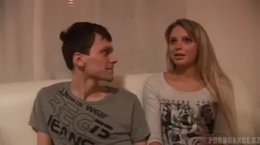 Czech, gangbang with three girls