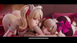 Black Cat D.va, Pink Mercy