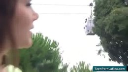 Italian babe playing with ass