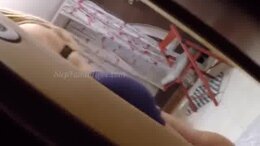 Stepdad spy teen stepdaughter in toilet masturbating with toothbrush