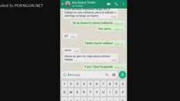Chat caliente por wasap con chica tinder infiel parte 2