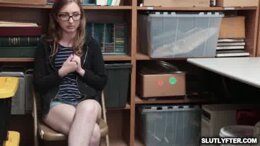 Shoplyfter Gracie May Green blowjob the LP Officers cock